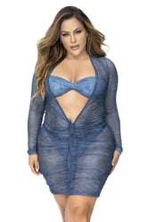 Robe de plage Mapale 47012X Couleur Chambray bleu
